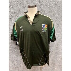 Vintage Y2K Ireland Four Provinces Rugby Shirt Olive Green Live For Rugby XXL